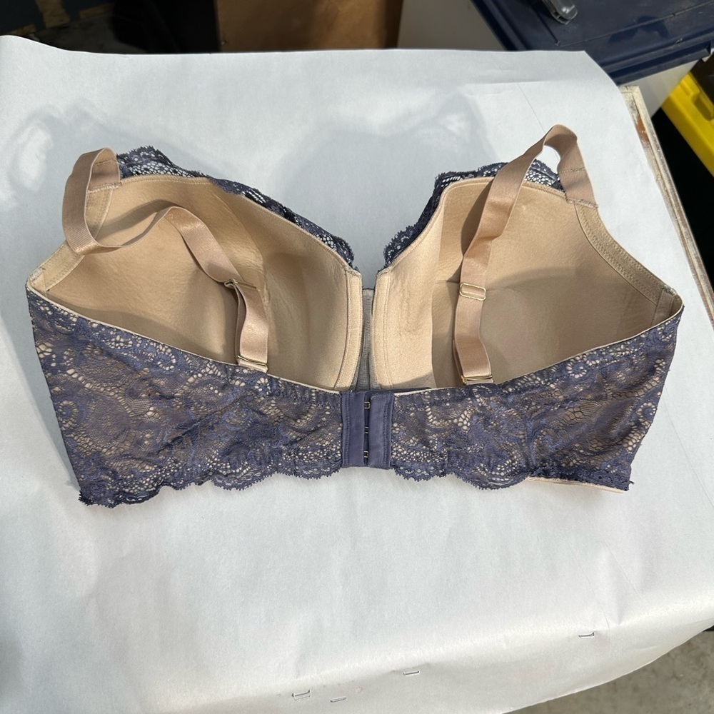 ThirdLove 24/7 Lace Balconette Blue Lace Bra